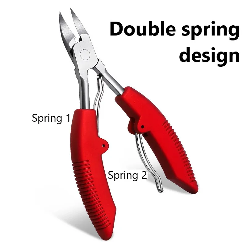 Toe Nail Clippers Nail Correction Thick Nails Ingrown Toenails Nippers Cutters Dead Skin Dirt Remover Pedicure Care Tool Pro 2