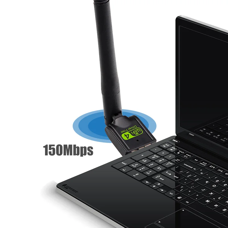 Usb wi fi адаптер ethernet lan 150m Беспроводной 802.11n карта для ноутбука и настольного