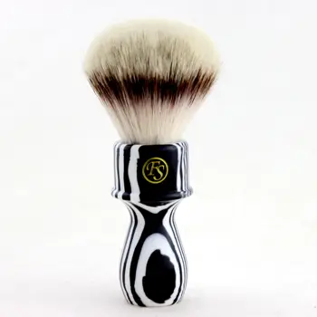 

"FS"-26mm G4 Synthetic Hair Shaving Brush Zebra Handle+FREE STAND