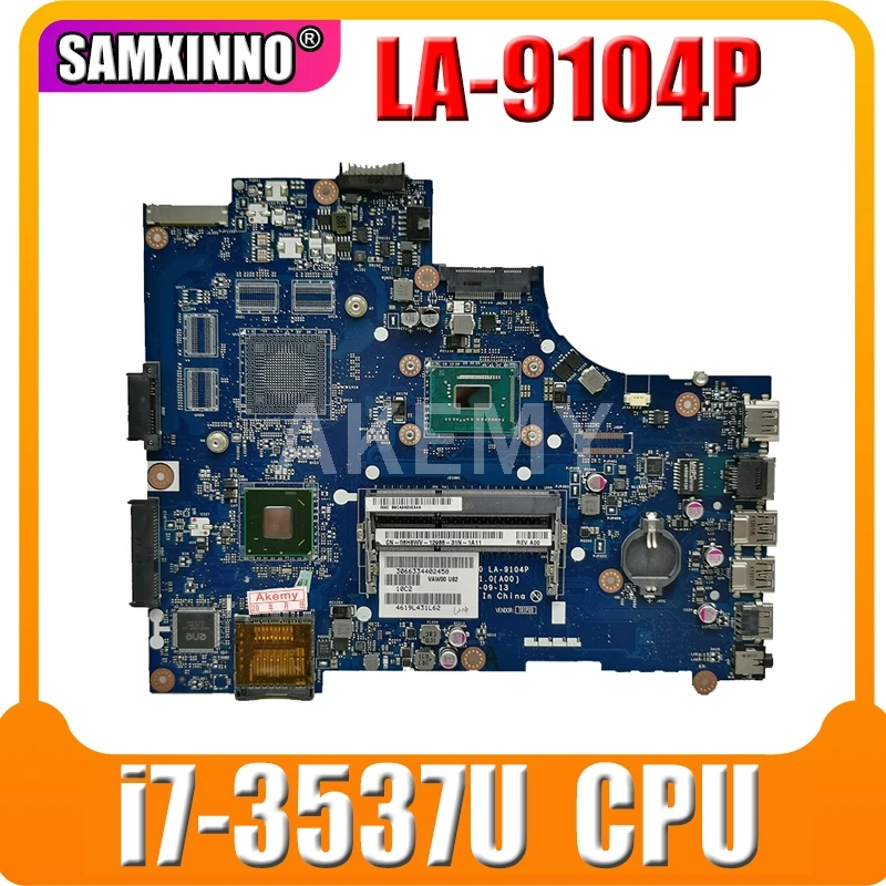SAMXINNO VAW11 LA 9104P для DELL Inspiron 15 3521 5521 материнская плата ноутбука i7 3537U оригинальный