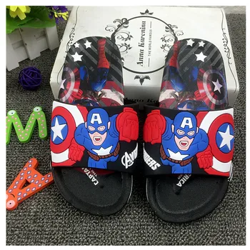 

JY 2020 summer Children boys PVC cartoon boy beach Slippers Non-slip home bath shoes D201 26-35 3colors LS01