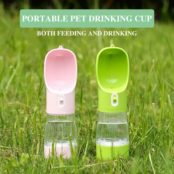 

Pet Dog Water Bottle Portable For Dogs Multifunction Dog Food Water Feeder Drinking Bowl Puppy Cat Water Dispenser Pet Products