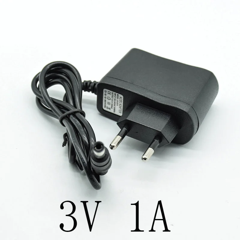 Mini 3V 1A 100 V-240 V адаптер преобразователя DC 3 V/4,2 V/5 V/6 V/9 V/12 V 1A/1000mA зарядное устройство питания ЕС Штекер 5,5 мм* 2,5 мм(2,1 мм) светильник переменного тока в постоянный - Цвет: Mini 3V 1A