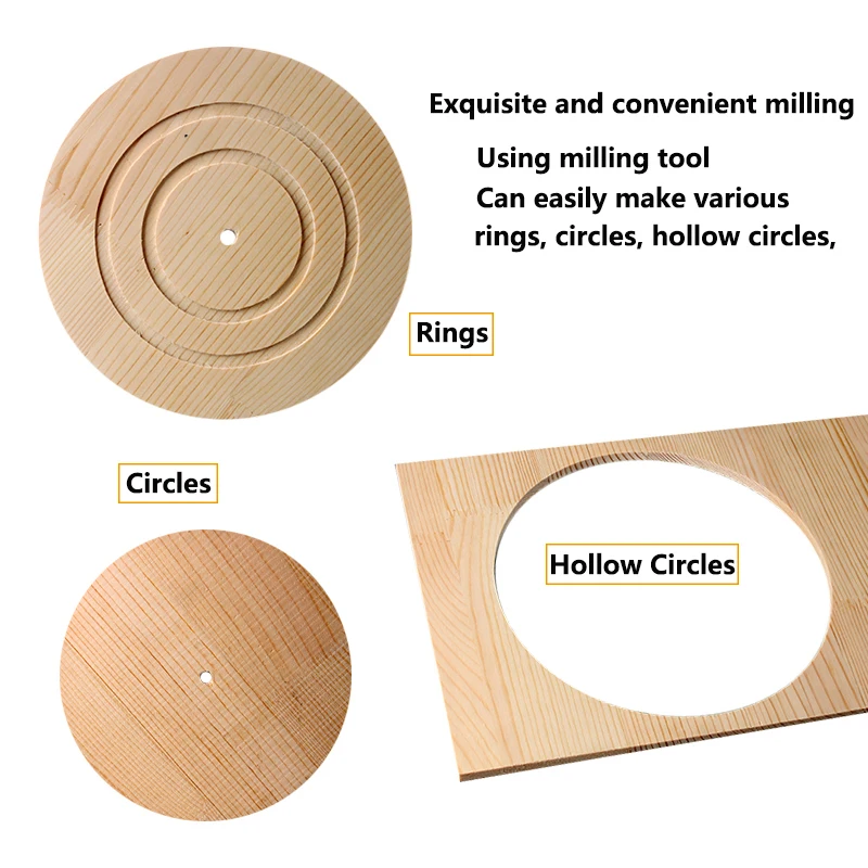 Круглый режущий лобзик для небольших деревянных роутеров/электрические ручные триммеры деревообрабатывающий фрезерный круг фрезерный паз DIY Инструменты