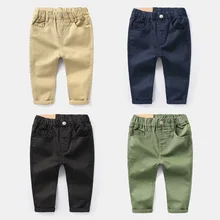 Повседневные брюки для мальчиков; длинные брюки; коллекция года; сезон осень-зима-весна-осень; детская одежда; стиль; для детей от 1 года до 3 лет
