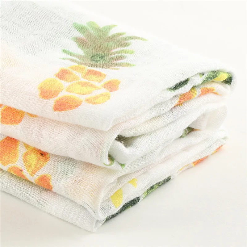 Одеяло для пеленания из органического хлопка с принтом фламинго, муслиновое детское одеяло s, детское Пеленальное полотенце для новорожденных, детская простыня