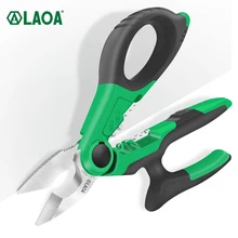 LAOA 7 pouces ciseaux d'électricien 1.5-4mm² coupe-fil dénudage Terminal de coupe outils de sertissage