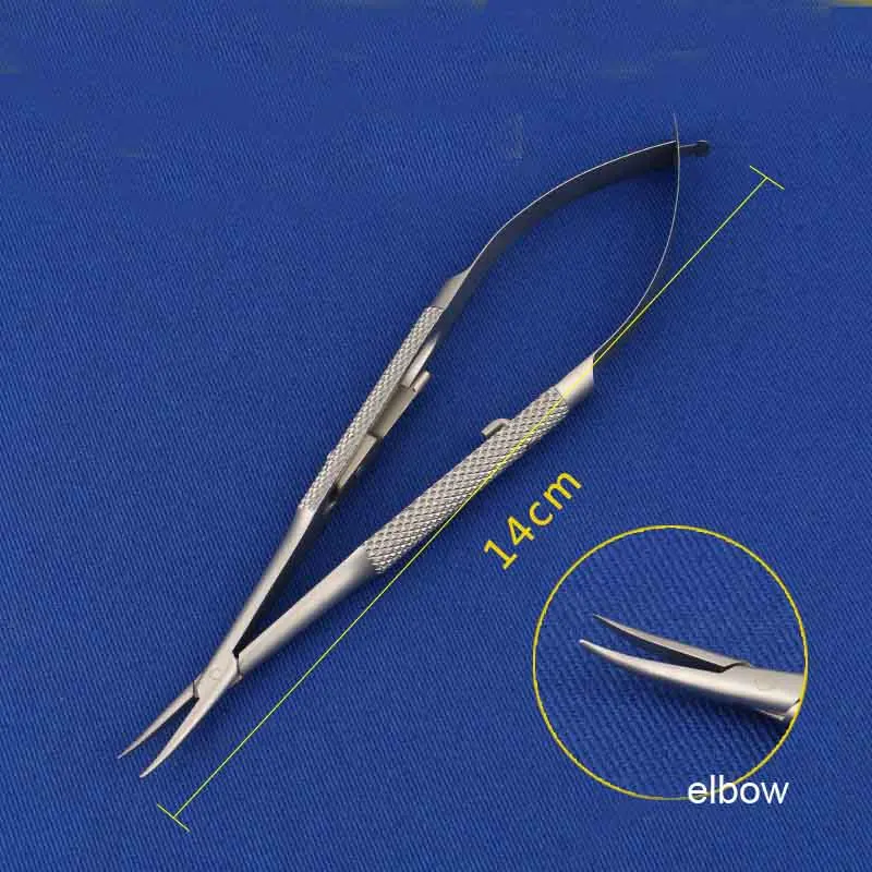 Microscopic ophthalmic instrument lock-type needle holder cosmetic plastic surgery double eyelid embedding surgery tool needle c - Цвет: Светло-голубой