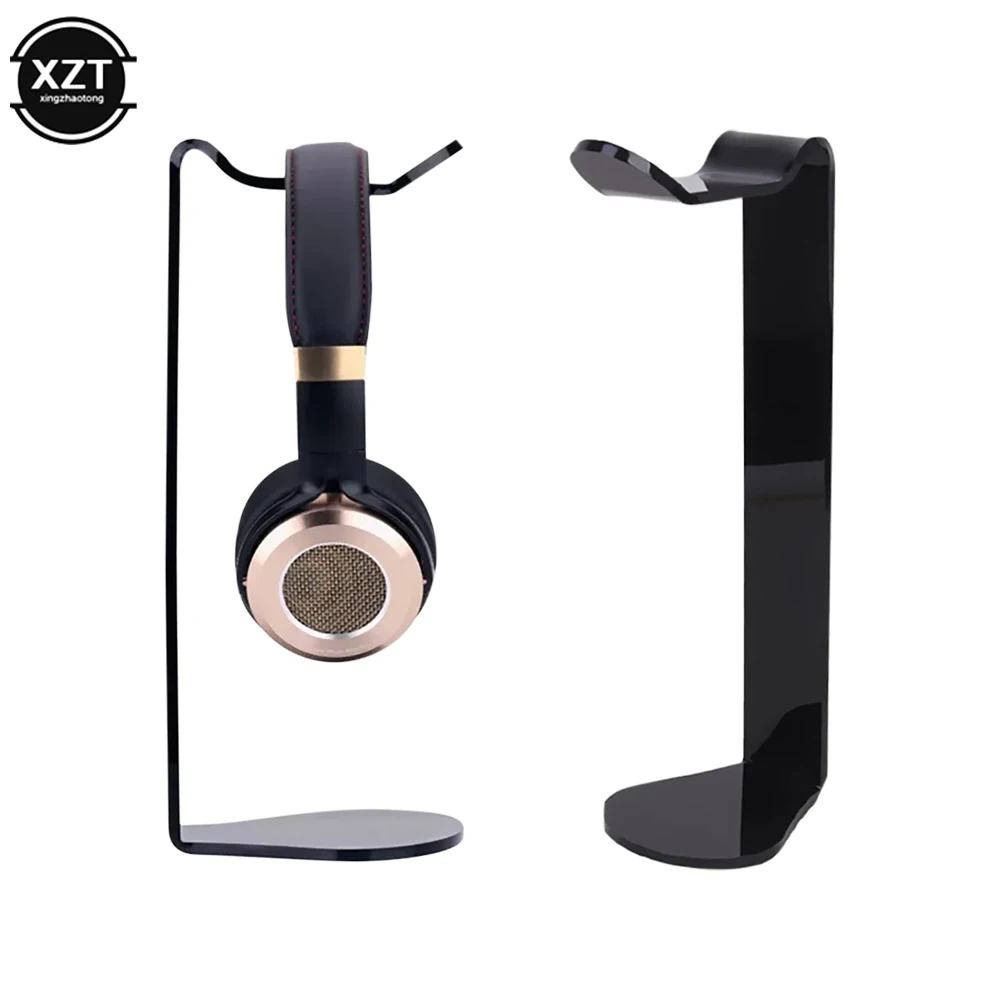 

9.64in Height Headset Stand Head Phone Holder Solid Base Supporting Bar for Most Headphone Sizes Solid Material Frame