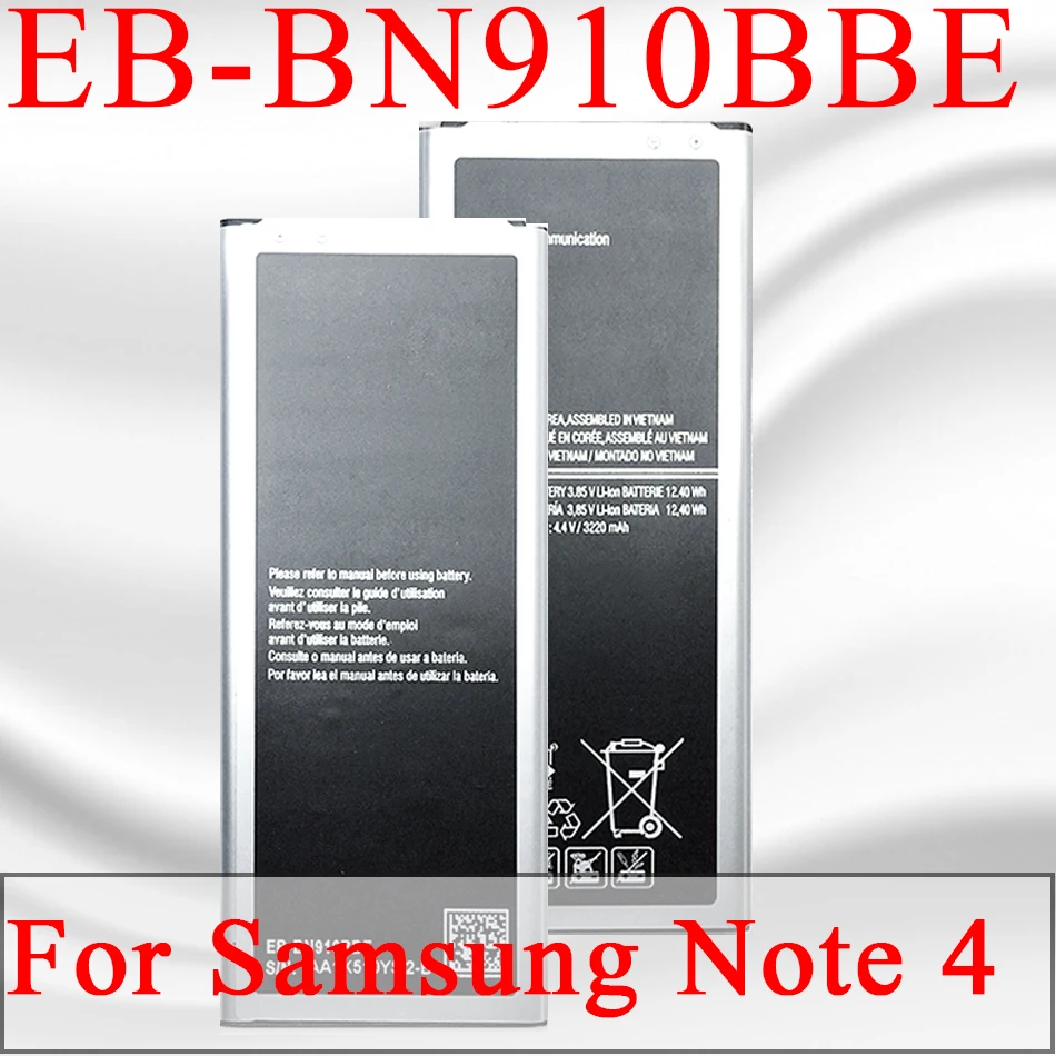 Battery For Samsung Galaxy Note 2 3 4 8 Edge Note8 N5100 N9500 Note4 N9100 N910X Note3 N9000 Note2 N7100EB-BN910B Phone Bateria | Мобильные