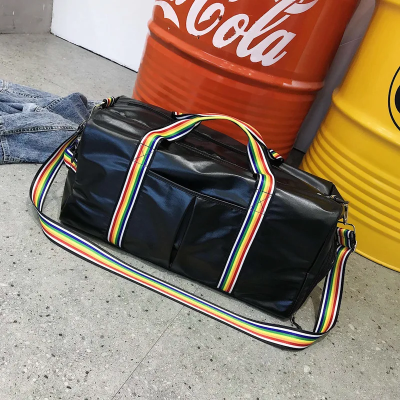 Спортивная сумка с отделением для обуви, Водонепроницаемая спортивная сумка для фитнеса, женская сумка для фитнеса - Цвет: Черный цвет