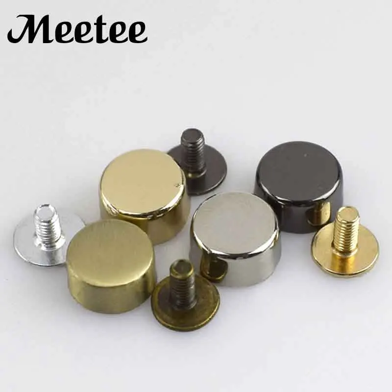 

20/40pcs Round Head Rivet Screw For Bags Decorative Studs Button Nail Rivet Metal Buckles Snap Hook Leather Hardware For Handbag