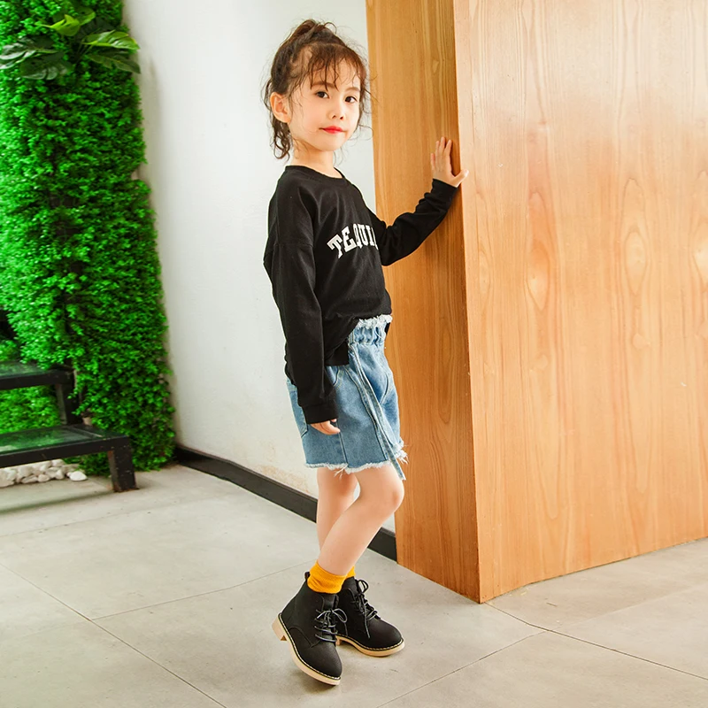 Spring And Autumn Fashion Boys Girls Boots Kids Martin Boots Children Waterproof Casual Shoes Size 3 4 5 6 7 8 9 10 11 12 Year