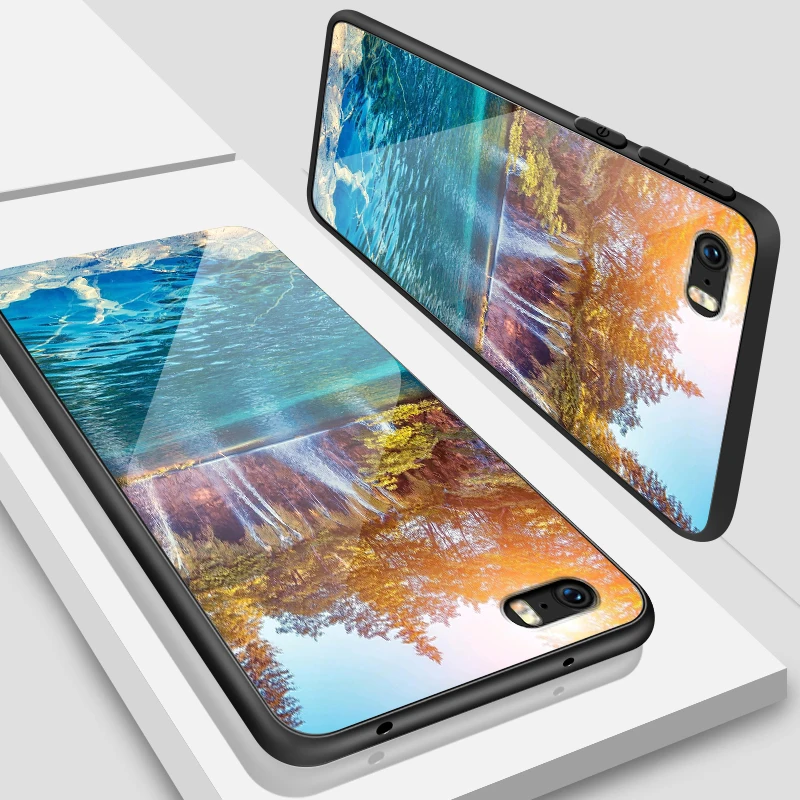 Чехол из закаленного стекла для iPhone 5S, SE 6 6S 7 8 Plus XR XS MAX Luxury для Meizu M5 M6 M8 M9 Note 16th Plus противоударный жесткий Coques - Цвет: H121
