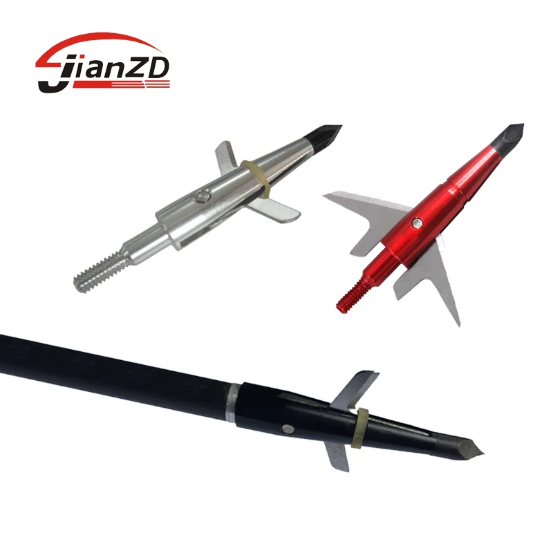 12pcs 100 Grain Expandable Blades Wide Head Broadheads Chopper For