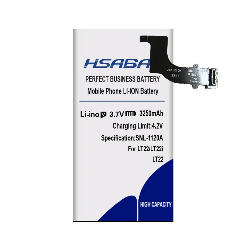 HSABAT AGPB009-A001 3250 мАч батарея мобильного телефона для sony Xperia P LT22 LT22I
