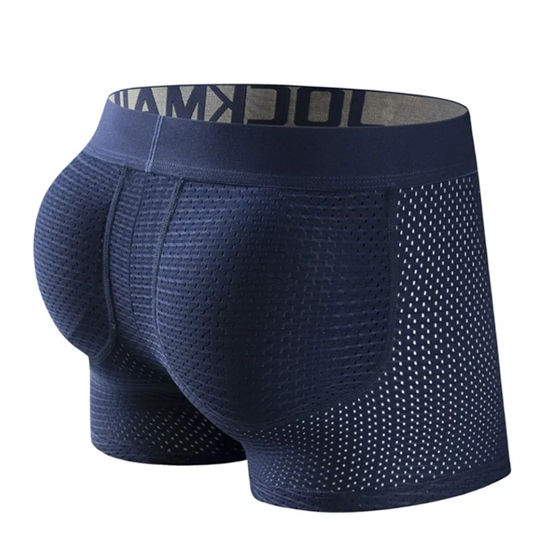 Men Fake Butt Lifter Shaper Boxers Hip Padded Seamless Shapewear Bodyshaper Underwear Breathable Mesh Sexy Lingerie Gay Cosplay 2