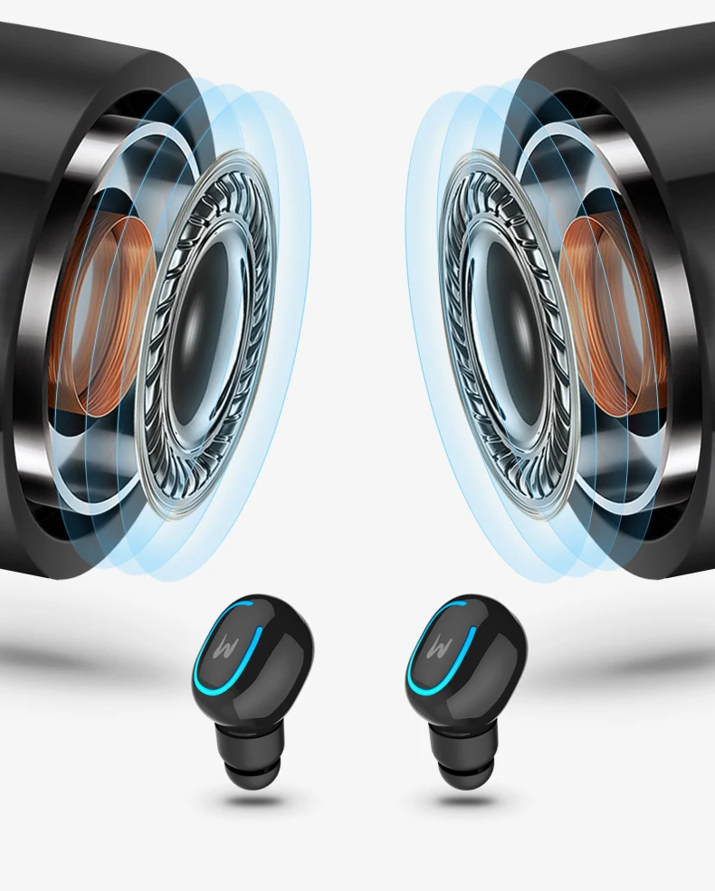 OTTWN Tws Q3 Мини Беспроводная bluetooth-гарнитура DSP шумоподавление высококачественные наушники автоматическое соответствие с зарядным устройством
