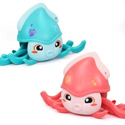 Sisland – jouets de bain pour bébé, jouet de piscine en forme de poulpe, corde à tirer, chaîne flottante, horloge, pour enfant en bas âge 
