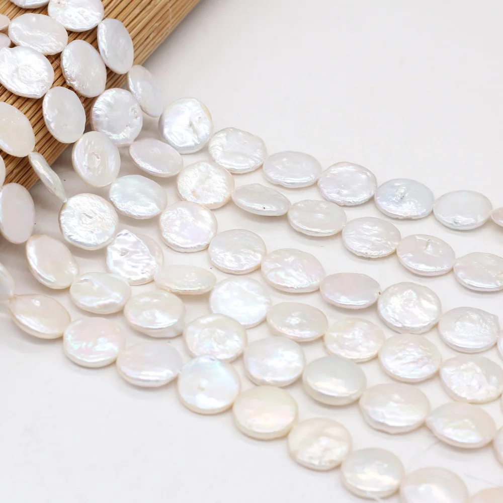 Natural Freshwater Pearl Irregular Coin Baroque Loose Beads For Jewelry Making DIY Bracelet Earrings Necklace Accessory