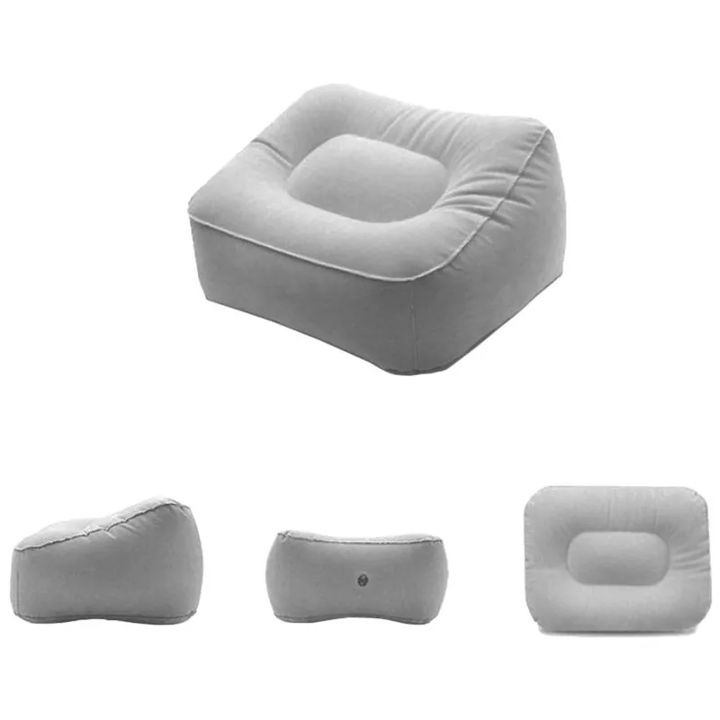 Brand New Inflatable Foot Rest Travel Air Pillow Office Home Leg Up Footrest Relax Pad Plane Train Recliner