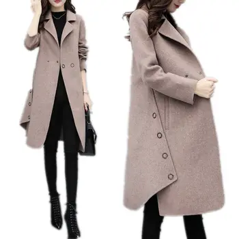

woman coats winter 2019 plus size coat wool coat women long coat cashmere coat abrigos mujer elegante abrigos mujer invierno
