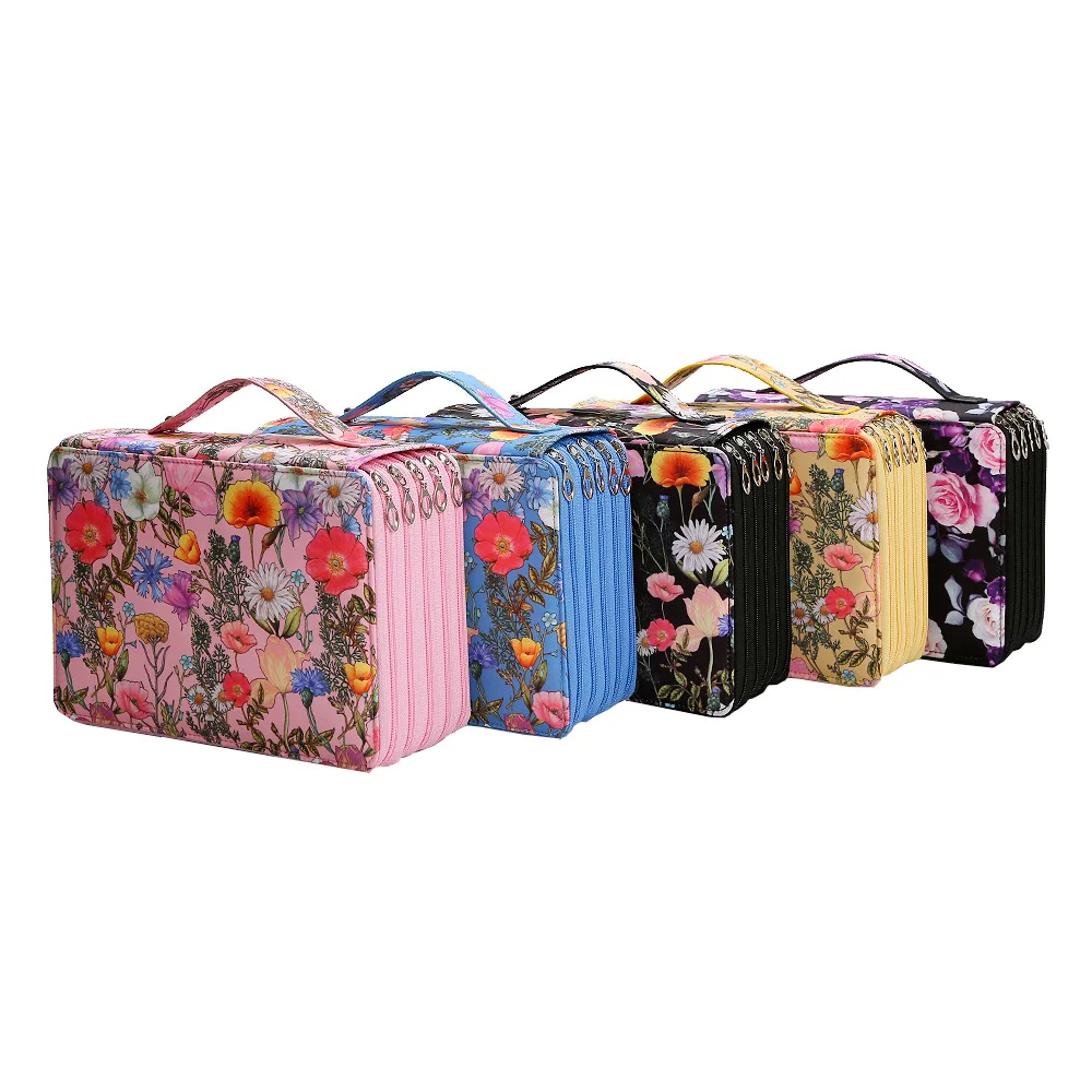 Pencil Cases Stationery Box Pen Storage Bag Cute Pencil School Case 120/200/252 Slots for Office Girls Large Capacity