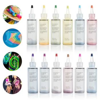 

5/10 Bottles Tulip Permanent One Step Tie Dye Set DIY Kits for Fabric Textile Craft Arts Clothes for Solo Projects Dyes Paint