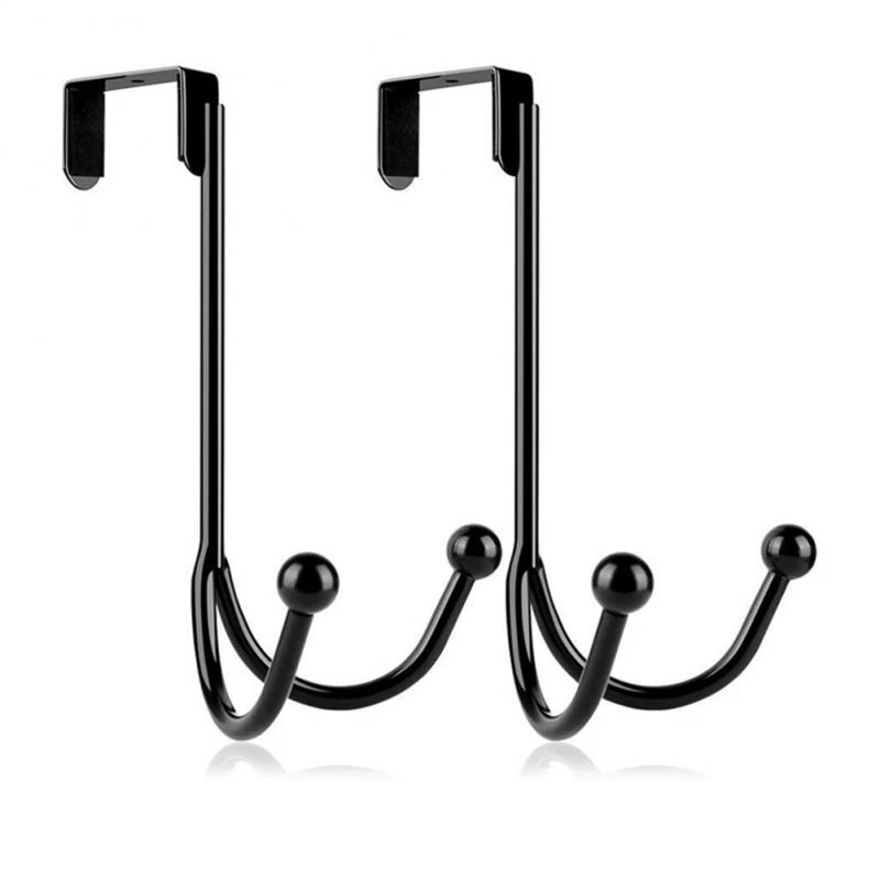 魅力の 2pcs Punchfree Hanger Hook Door Back Hanging Over Rack For Clothes