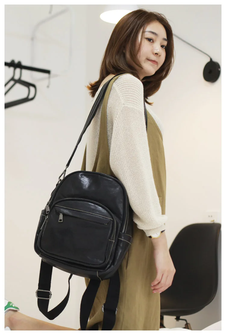 Элегантный стиль, ручная работа, винтажный рюкзак для маленькой девочки, настоящий кожаный рюкзак, модный рюкзак, популярный женский рюкзак для путешествий, школьная сумка