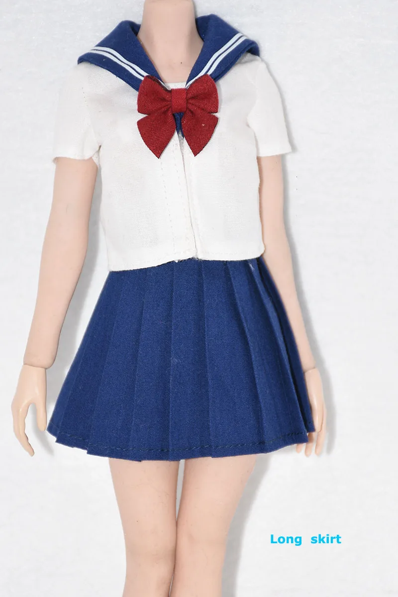 Details about   1/12 Girl School Uniforms Shirt & Skirts Clothes Set Fit 6'' PH TBL Figure toys 