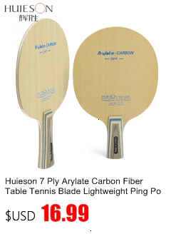 Huieson Prime Quality Technology Surface Ayous Carbon Fiber Big Central Paulownia Wood Table Tennis Racket Blade for Adults S5