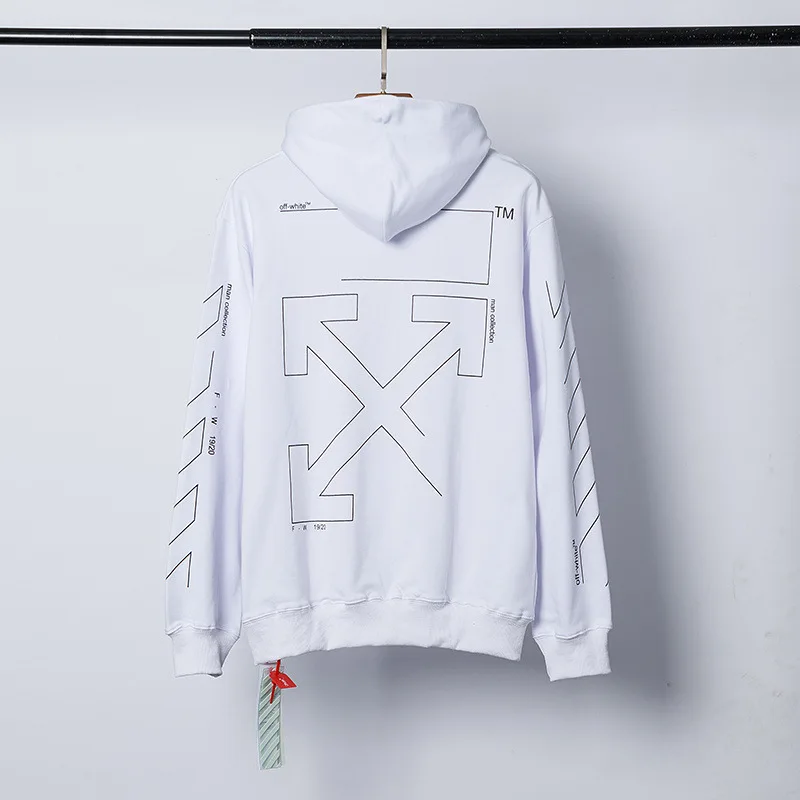 OFF-WHITE OW короткий угол стрелка печати балахон
