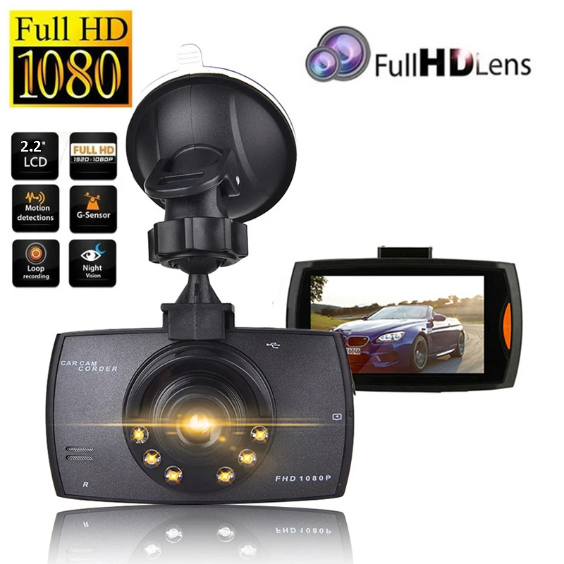 

G30 Driving Recorder Car DVR Dash Camera Full HD 1080P 2.2" Cycle Recording Night Vision Wide Angle Dashcam Video Registrar