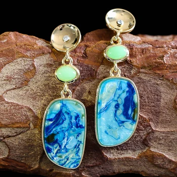 

2020 New Vintage Ear Long Dangle Drop Earrings for Women Fashion Ethnic Jewelry Accessories Bohemian Earrings Gifts