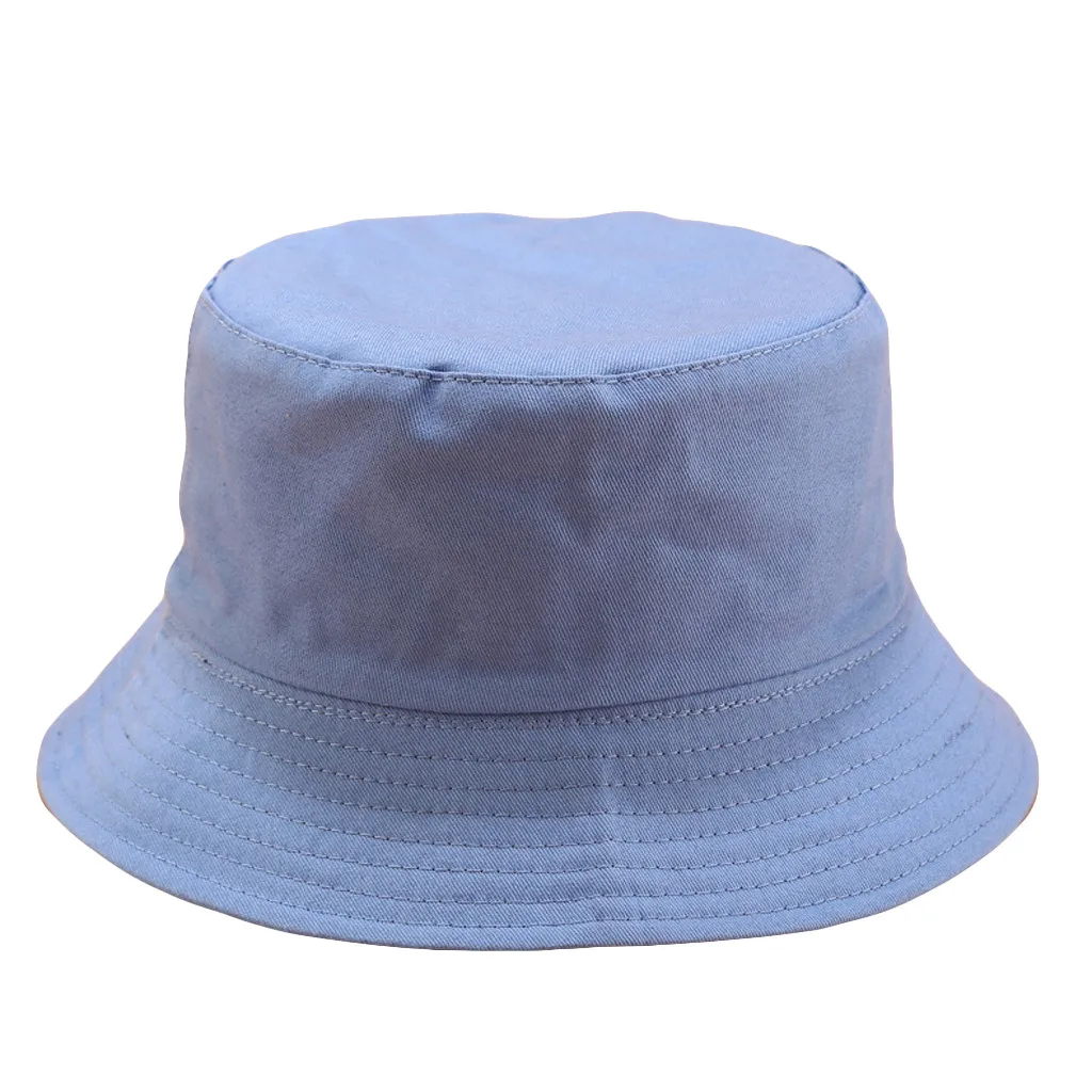 Хит, мужская и женская повседневная однотонная Двусторонняя парусиновая складная шляпа от солнца, кепка для мужчин и женщин, летняя шляпа - Цвет: A