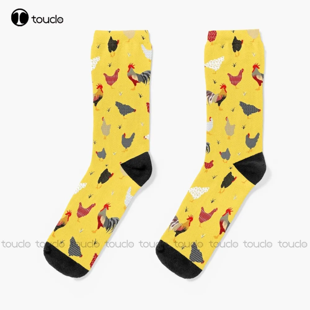 

Chicken Farm Socks High Socks Christmas New Year Thanksgiving Day Gift Unisex Adult Teen Youth Socks Custom Hd High Quality