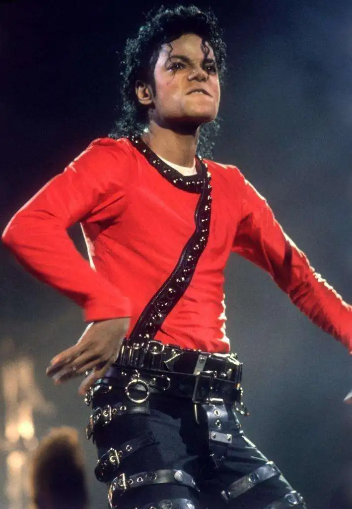 マイケルジャクソン Bad tour ボディスーツ上 Michael Jackson BAD Tour Handmade Stretch Bodysuit Jumpsuit in