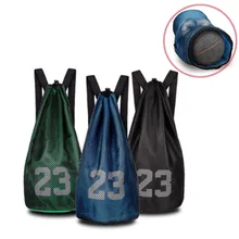 

Basketball Sports Bags Football Volleyball Soccer Storage Mesh Bag Fitness Bucket Bag Outdoor Basketball Backpack for Men Women