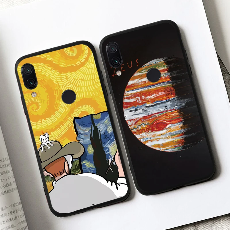 Силиконовый чехол для xiaomi mi 8SE 8 LITE coque xaomi lite Xio мягкая задняя крышка fundas s para Van Gogh art
