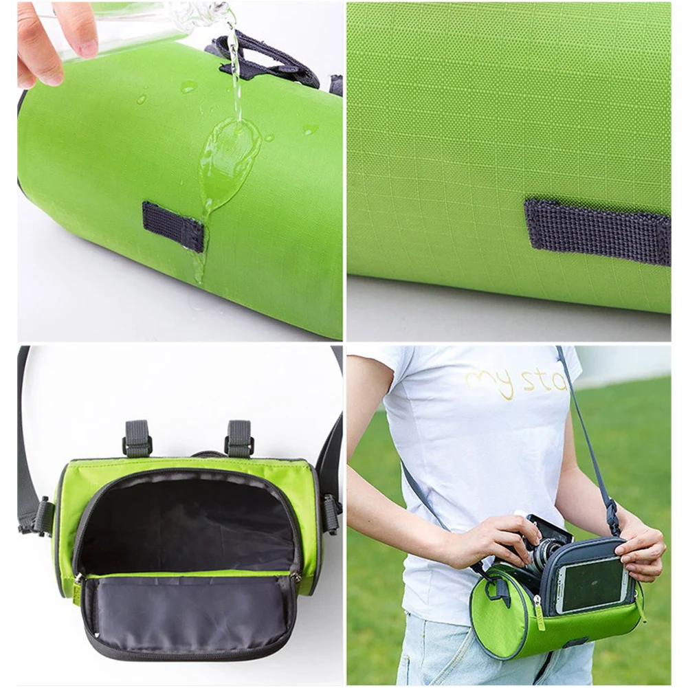 4 colors Bike Front Tube Bag Waterproof Bicycle Handlebar Basket Pack Cycling Front Frame Pannier Bicycle Accessories