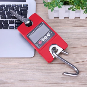 

200/300kg Electronic Crane Scale 100g Mini Industrial Handle Digital LCD Weighing Scale Portable Heavy Duty Hanging Hook Scale