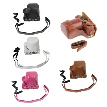 

PU Leather Camera Shoulder Bag Protective Carrying Case Cover for Canon EOS M10 M100 15-45MM Camera Accessories