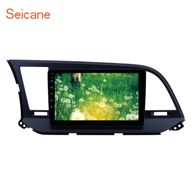 Автомобильный мультимедийный плеер Seicane для 2016 Hyundai Elantra 9 дюймов 2 Din Android 1 HD 1024*600
