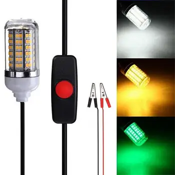 

Durable 5M IP68 Submersible Diving Shad Squid Boat Underwater LED Fishing Gear Offshore Angling Night Fishing Light Crappie