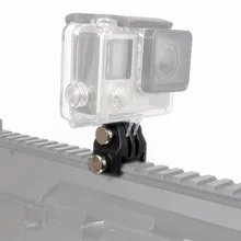 Новое поступление Пластик Охотничий Тактический Спорт CS Пластик исправить крепление для камеры GoPro адаптер для линейный рельс