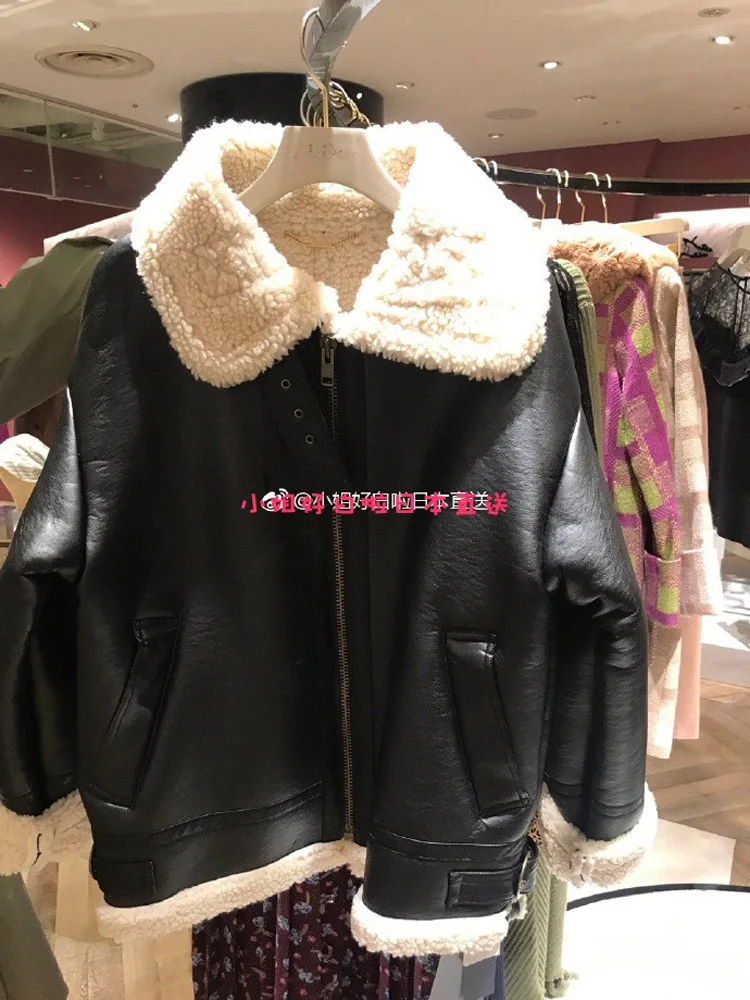 LB Home 18 осень и зима стиль японский стиль свободная теплая куртка пальто из овечьей шерсти женское LB 181017sy