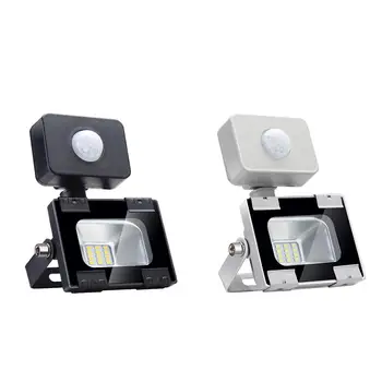 

12 LED Floodlight 10W Ultrathin 220V IP65 Waterproof Outdoor Courtyard Lighting Suspension Horizontal Wall Spotlight Cast Light