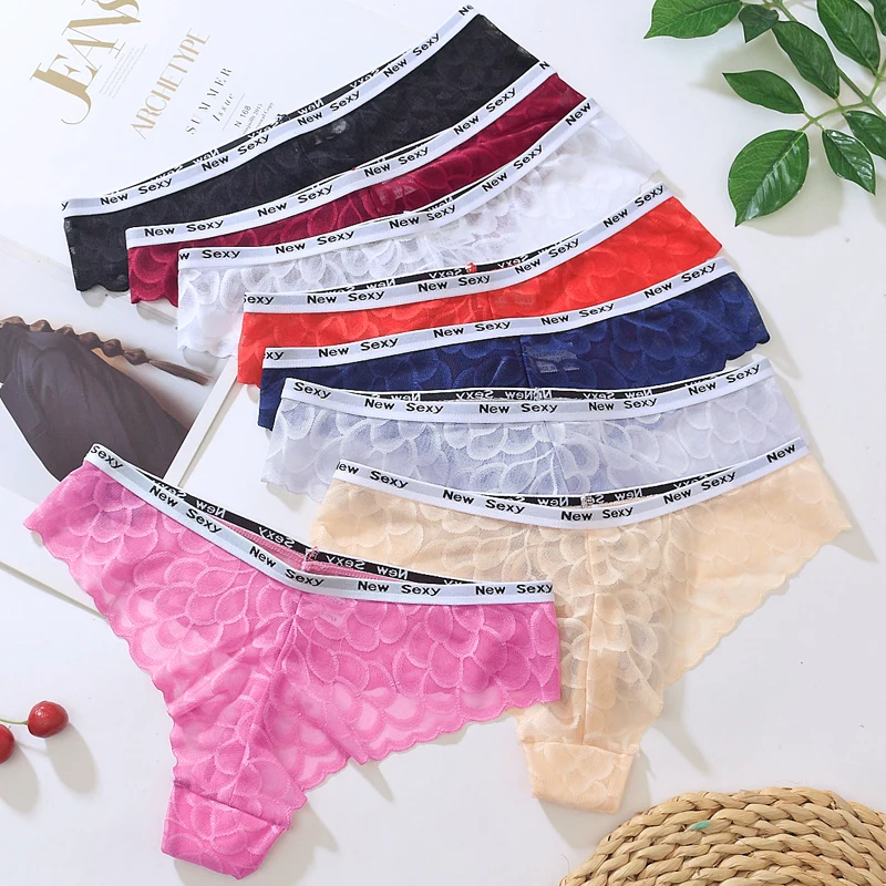 6PC Female Lace Cheekini Panties Teenage Girls Underwear Seamless