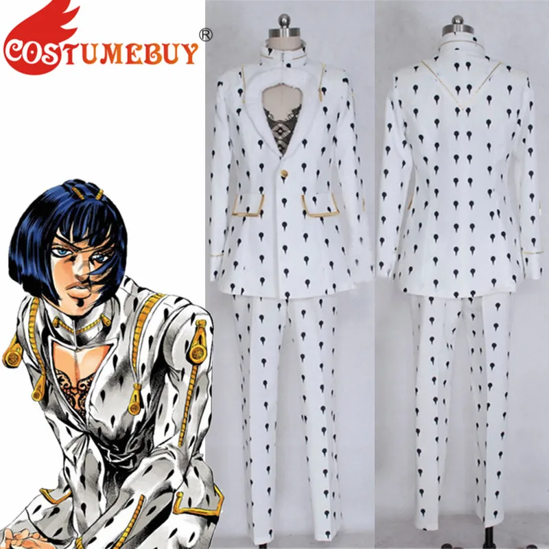 CostumeBuy JoJo невероятное приключение Золотой ветер Bruno Bucciarati Косплей Костюм мужской